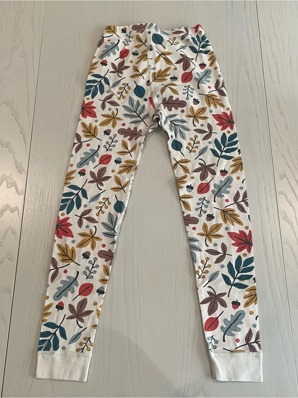 Hanna Andersson HannaJams Long John Pajama Set Fall Folliage - Size 8 130